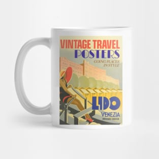 Venezia Lido Vintage Travel Art Mug